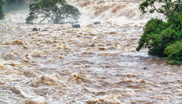 దిండి నదిలో చిక్కుకున్న 9 మంది మత్స్యకారులు