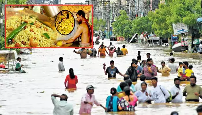 విజయవాడ వరద బాధితులకు సింహాచలం పులిహోర ప్రసాదం