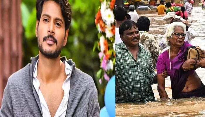 Sundeep Kishan: విజయవాడ వరద బాధితులకు ఫుడ్, వాటర్ సప్లై చేస్తున్న సందీప్ కిషన్ టీం