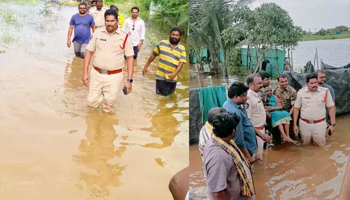 AP:వరద ఉధృతితో ఉరకలేస్తున్న బుడమేరు..స్థానిక ప్రజలను సురక్షిత ప్రాంతాలకు తరలింపు