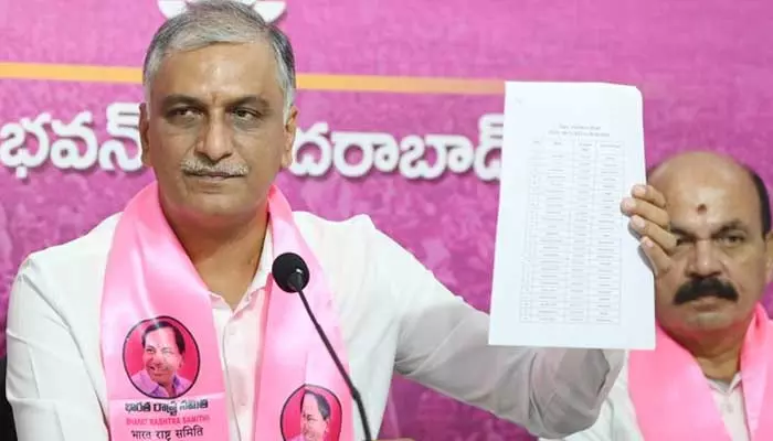 Harish Rao: తెలంగాణ భవన్‌లో హరీష్ రావు ప్రెస్ మీట్