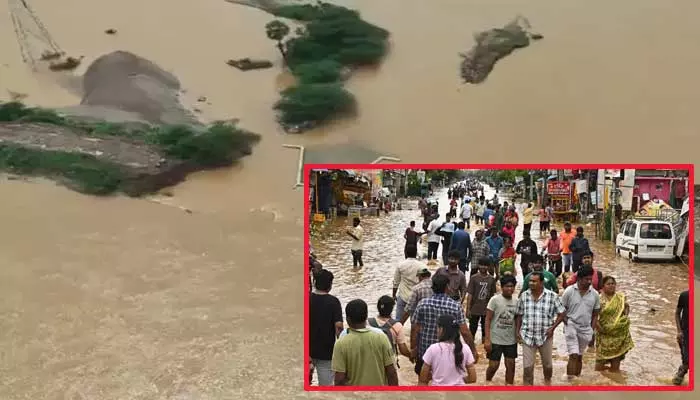 Vijayawada floods: బుడమేరు వాగు కట్ట తెగిందని వార్తలు.. భయంతో ఇళ్ల నుంచి పరుగులు పెట్టిన ప్రజలు