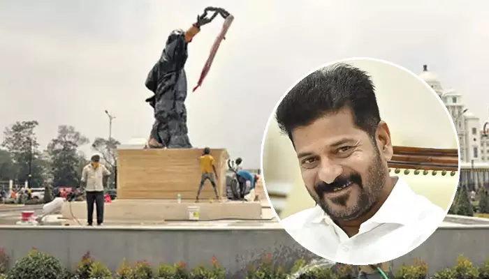 సరికొత్త డిజైన్‌లో రాజీవ్‌గాంధీ విగ్రహం.. సీఎం చేతుల మీదుగా నేడే ఆవిష్కరణ