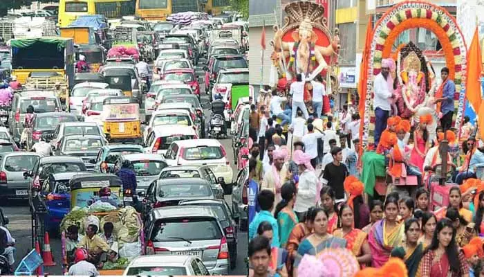 Traffic Jam: ట్యాంక్‌బండ్ పరిసరాల్లో భారీగా ట్రాఫిక్‌ జామ్.. వాహనదారులకు తప్పని ఇక్కట్లు