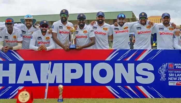 SL VS NZ : కివీస్‌ను చిత్తు చేసిన శ్రీలంక.. 15 ఏళ్ల తర్వాత టెస్టు సిరీస్ కైవసం