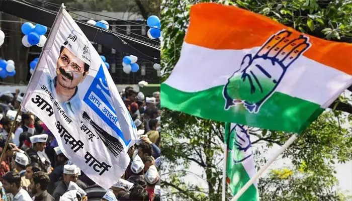 Congress: హర్యానాలో కాంగ్రెస్ కు షాక్.. ‘ఆప్’ వల్లే కొంప మునిగిందా?