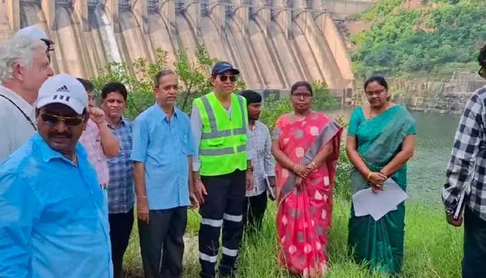 Srisailam reservoir:శ్రీశైలం జలాశయం పై ముగిసిన ప్రపంచ బ్యాంకు ప్రతినిధుల పరిశీలన