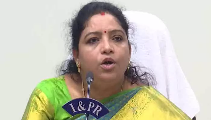 Minister Sandhya Rani: నువ్వు మనిషివా జగన్‌?.. మంత్రి సంధ్యారాణి ఫైర్