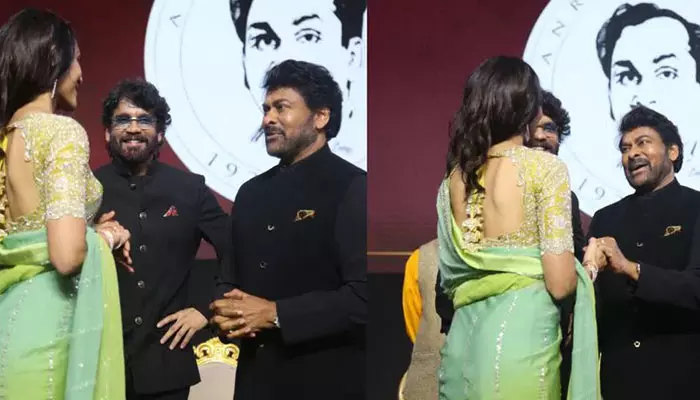 Chiranjeevi – Sobhita : కొత్త కోడలిని చిరంజీవికి పరిచయం చేసిన నాగార్జున.. ఫొటోలు వైరల్