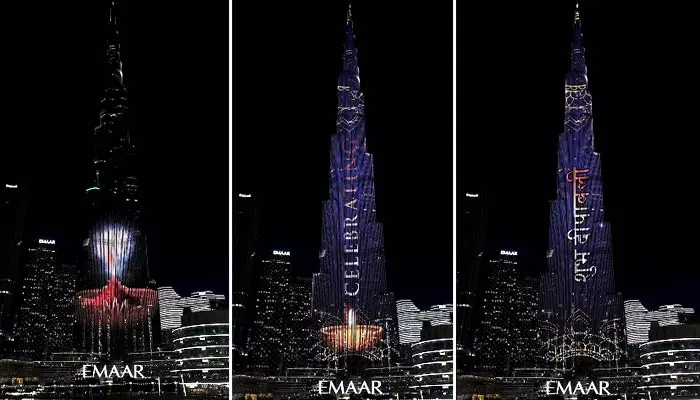 Burj Khalifa : బుర్జ్‌ ఖలీఫాపై దీపావళి వెలుగులు! వీడియో వైరల్