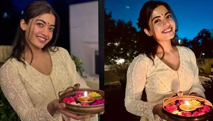 Rashmika Mandanna: కాబోయే అత్తారింట్లో పండుగ చేసుకున్న రష్మిక.. ఎట్టకేలకు కన్ఫర్మ్ చేసేసిందిగా