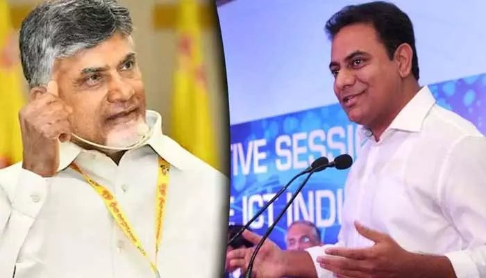 KTR:సీఎం చంద్రబాబు పై మాజీ మంత్రి కేటీఆర్ ఆసక్తికర వ్యాఖ్యలు