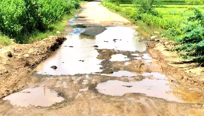 potholes : రోడ్లన్నీ గుంతలు...పూడ్చేది ఎప్పుడు...