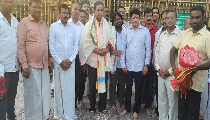 TTD Chairman:శ్రీ పద్మావతి అమ్మవారి సేవలో నూతన టీటీడీ చైర్మన్