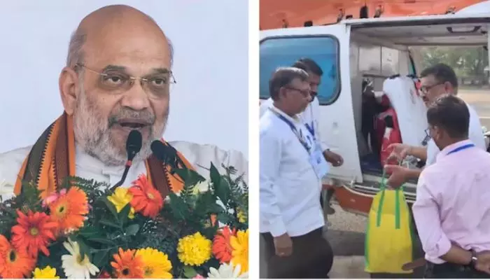 Amit Shah : అమిత్‌షా హెలికాప్టర్‌ను తనిఖీ చేసిన ఈసీ అధికారులు