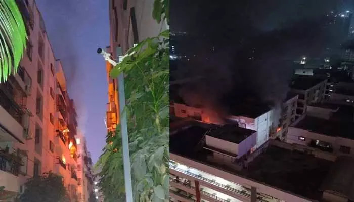 Fire Accident:భారీ అగ్ని ప్రమాదం.. ఒక్కసారిగా పేలిన గ్యాస్ సిలిండర్