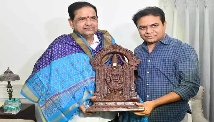 KTR : కేటీఆర్ ను కలిసిన టీటీడీ చైర్మన్ బీ.ఆర్. నాయుడు