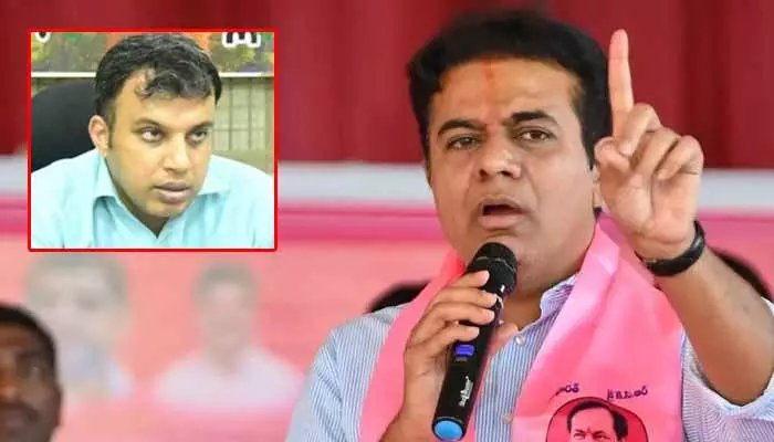 KTR: కలెక్టర్ పై వ్యాఖ్యల ఎఫెక్టు.. కేటీఆర్ పై ఐపీఎస్ అధికారుల సంఘం ఆగ్రహం