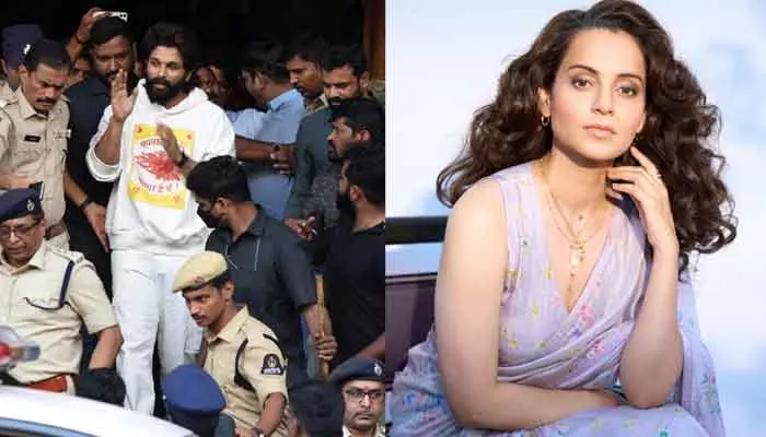 Kangan Ranaut:అల్లు అర్జున్ అరెస్ట్ పై స్పందించిన ఫైర్ బ్రాండ్.. రెస్పాన్సిబుల్‌గా ఉండాలంటూ..