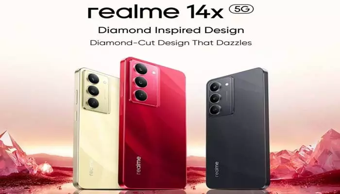 Realme 14x 5G: అదిరిపోయే ఫీచర్లతో రియల్‌మీ నుంచి 14ఎక్స్‌ 5జీ  మొబైల్ లాంచ్.. ధర ఎంతంటే..!