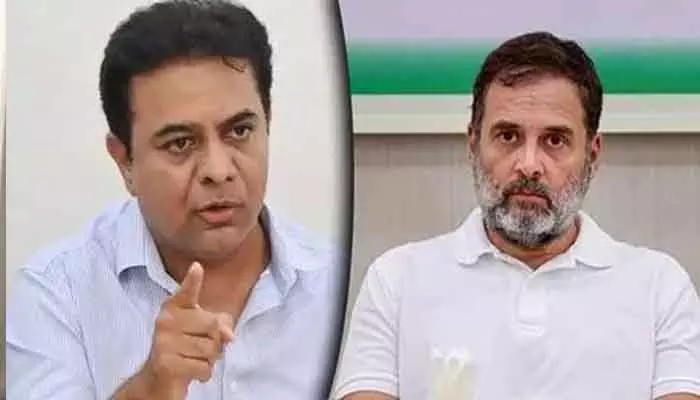 KTR : రాహుల్ గాంధీకి కేటీఆర్ లేఖ