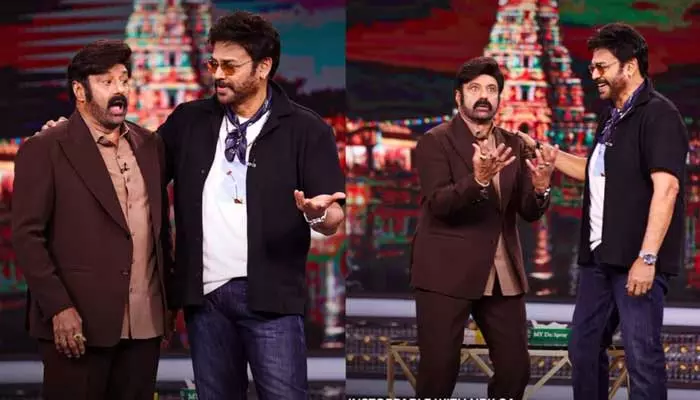 Balakrishna – Venkatesh : వెంకీమామతో బాలయ్య ‘అన్‌స్టాపబుల్’ షూటింగ్ కంప్లీట్.. ఆకట్టుకుంటున్న ఫొటోలు