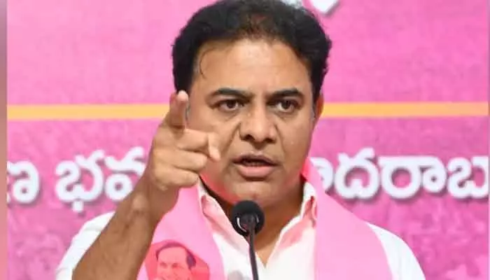 KTR : ధాన్యం కొనుగోలులో కాంగ్రెస్ సర్కార్ అవాస్తవాలు : కేటీఆర్