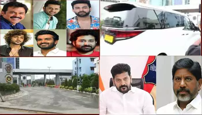 కమాండ్‌ కంట్రోల్‌ సెంటర్‌కు క్యూకట్టిన సెలబ్రేటీలు