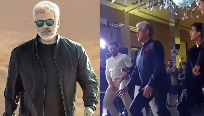 Ajith Kumar: అల్లు అర్జున్ పాటకు మాసు స్టెప్పులు వేసిన స్టార్ హీరో అజిత్..? వీడియో వైరల్