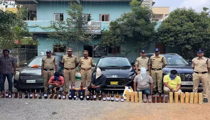 Excise police : శంషాబాద్‌లో ఎక్సైజ్‌ పోలీసుల దాడులు