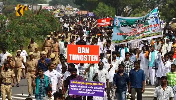 Mining licence: మైనింగ్ ప్రాజెక్టును రద్దు చేయాలి.. మదురైలో భారీ ర్యాలీ